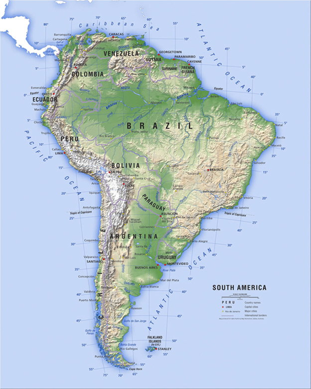 Mountains In South America Map - Best Event in The World